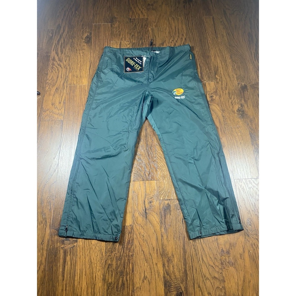 Bass Pro Shops GORE-TEX Rain Pants Mens 3XLT Green Waterproof BPS HPR NWT